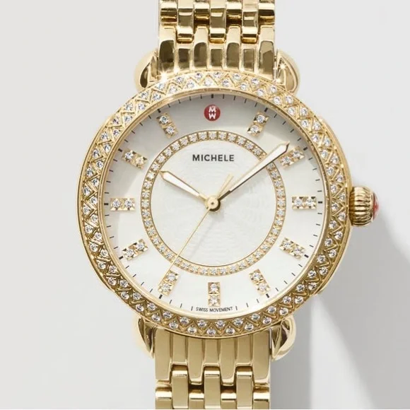 [AUTHENTIC] Michele Sidney Classic Diamond Watch Head Bracelet Michele Sidney Diamond Women main image 3